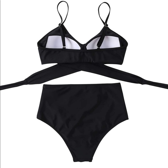 Swim Women Wrap Bikini Set Push Up High Waisted 2 Piece Swimsuits